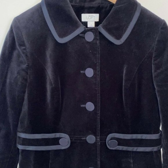 Velvet pea coat-women's - Picture 2 of 2